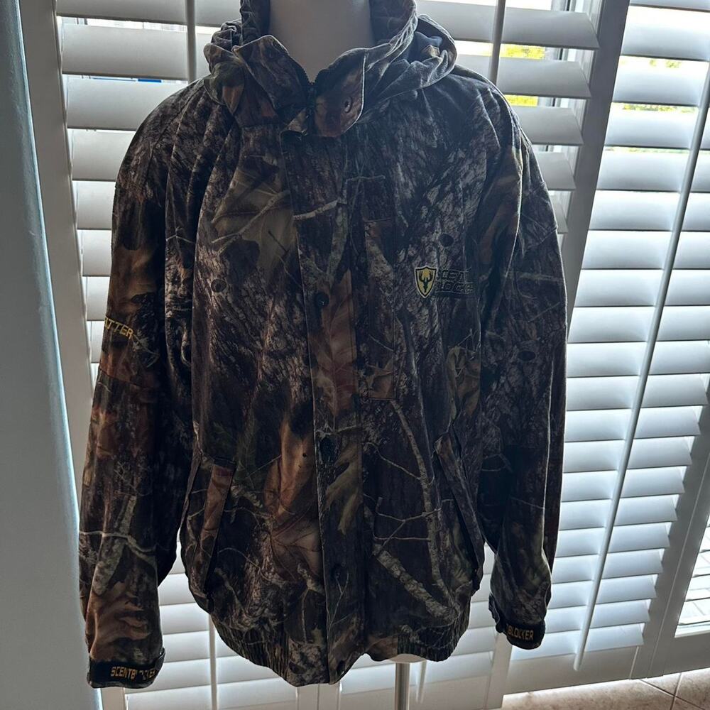 Scent-blocker Mens jacket camouflage with accessories size XL